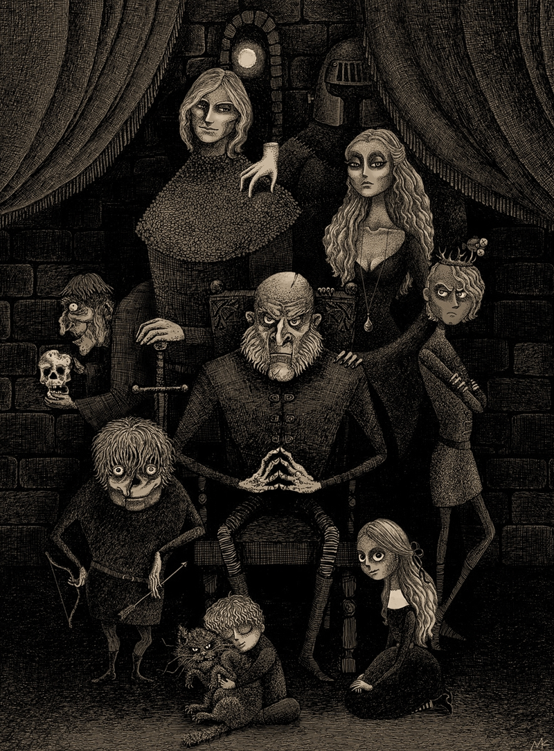 Illustration for article titled They're scheming, royal, and altogether spoiled: The Lannisters as the Addams Family
